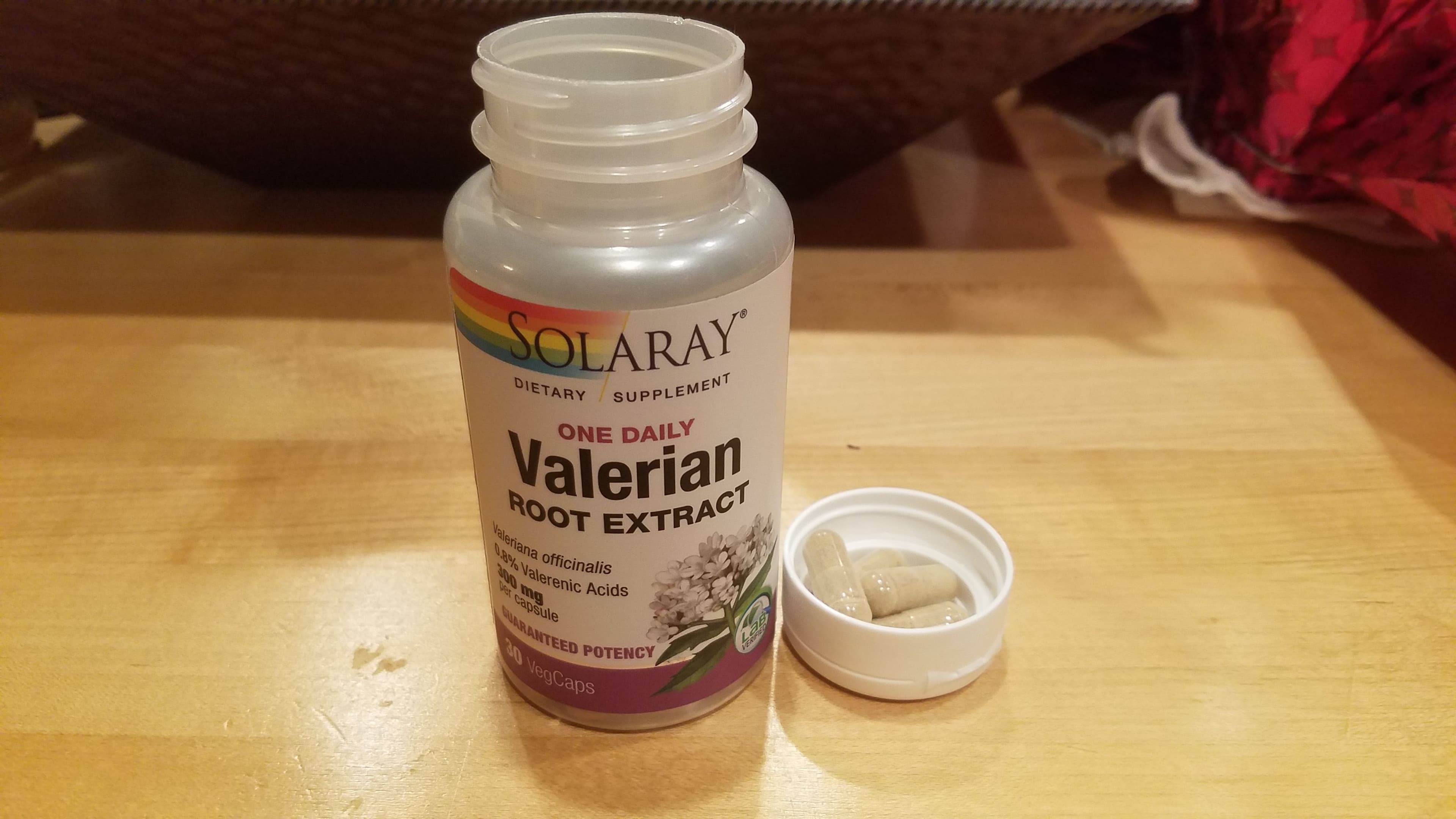 An evening wind-down routine on a bedside table
